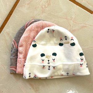 3/$30 Babygirl Beanie Caps